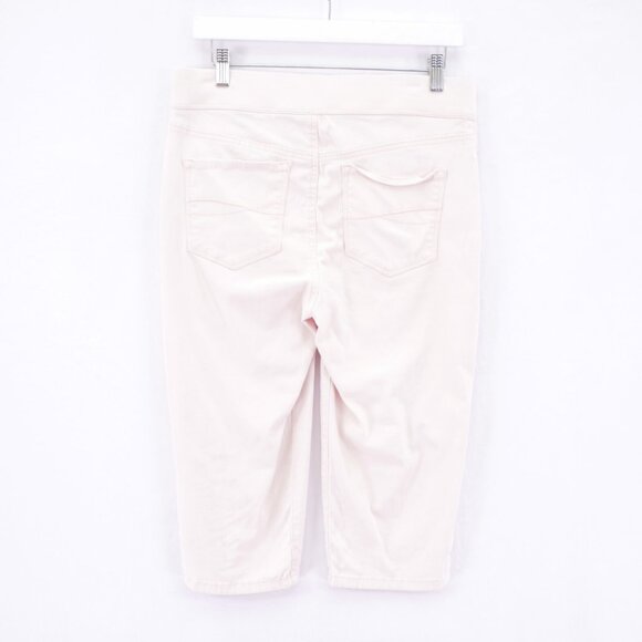 Gloria Vanderbilt Avery Pink Floral Embroidered Capri Denim Jeans -6- 31 / 17.5 - Picture 4 of 8